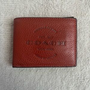 Coach Wallet in Burnt Orange